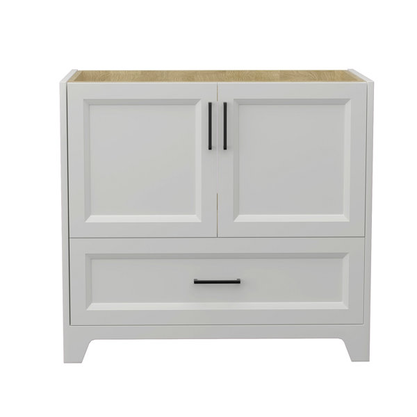 Winston Porter Solid Wood Bathroom Vanity Without Top Sink Modern ...